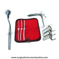 Hegar uterine dilator 3 pieces set,3-4, 5-6, 7-8, pinwheel, grave large, collin 3pcs
